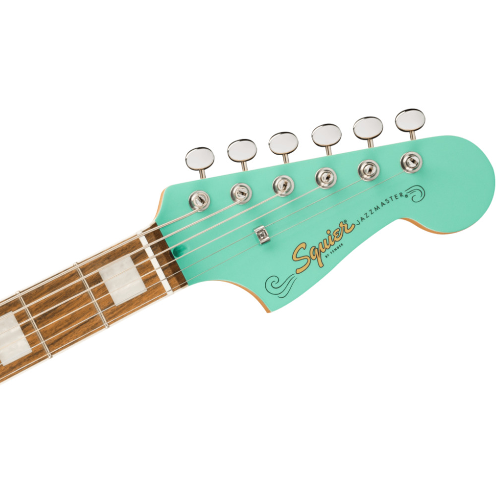 Squier スクワイア スクワイヤー Paranormal Baritone Jazzmaster HH LRL PPG Sea Foam Green エレキギター ジャズマスター ヘッド画像