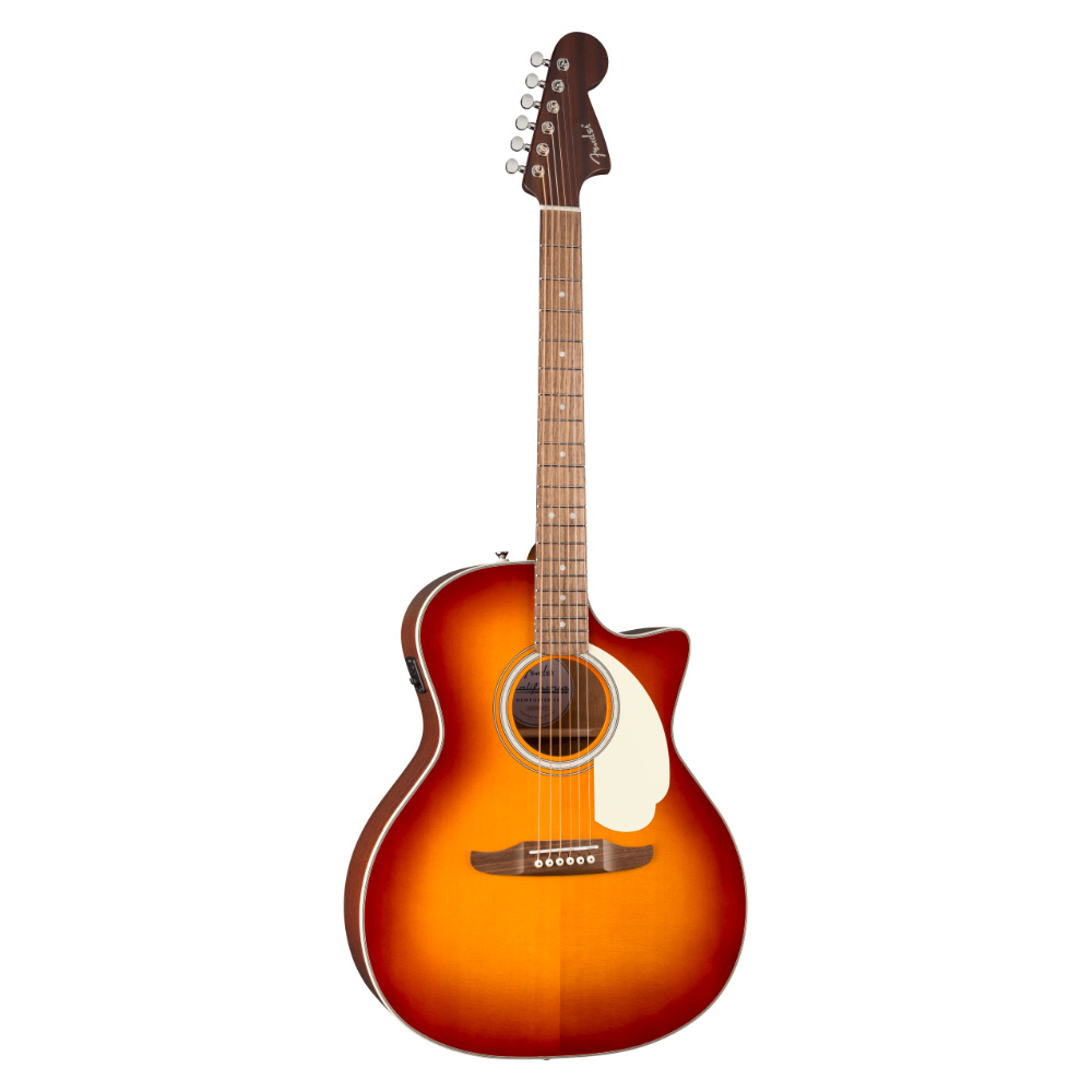 Fender フェンダー California Deluxe Newporter CE Sienna Sunburst エレクトリックアコースティックギター ボディ画像 