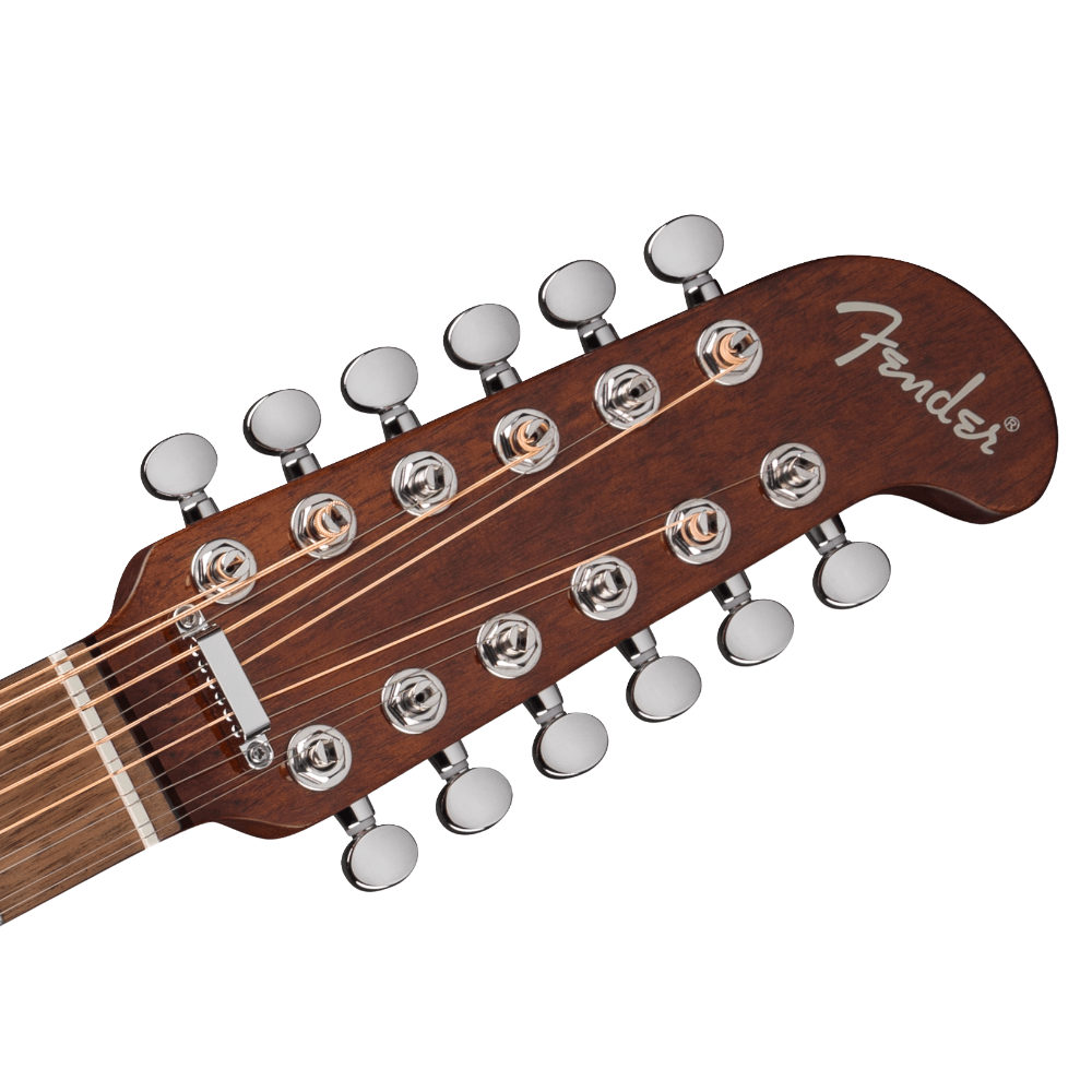 Fender フェンダー California Deluxe Villager E Honey Sunburst 12弦 エレクトリックアコースティックギター ヘッド画像