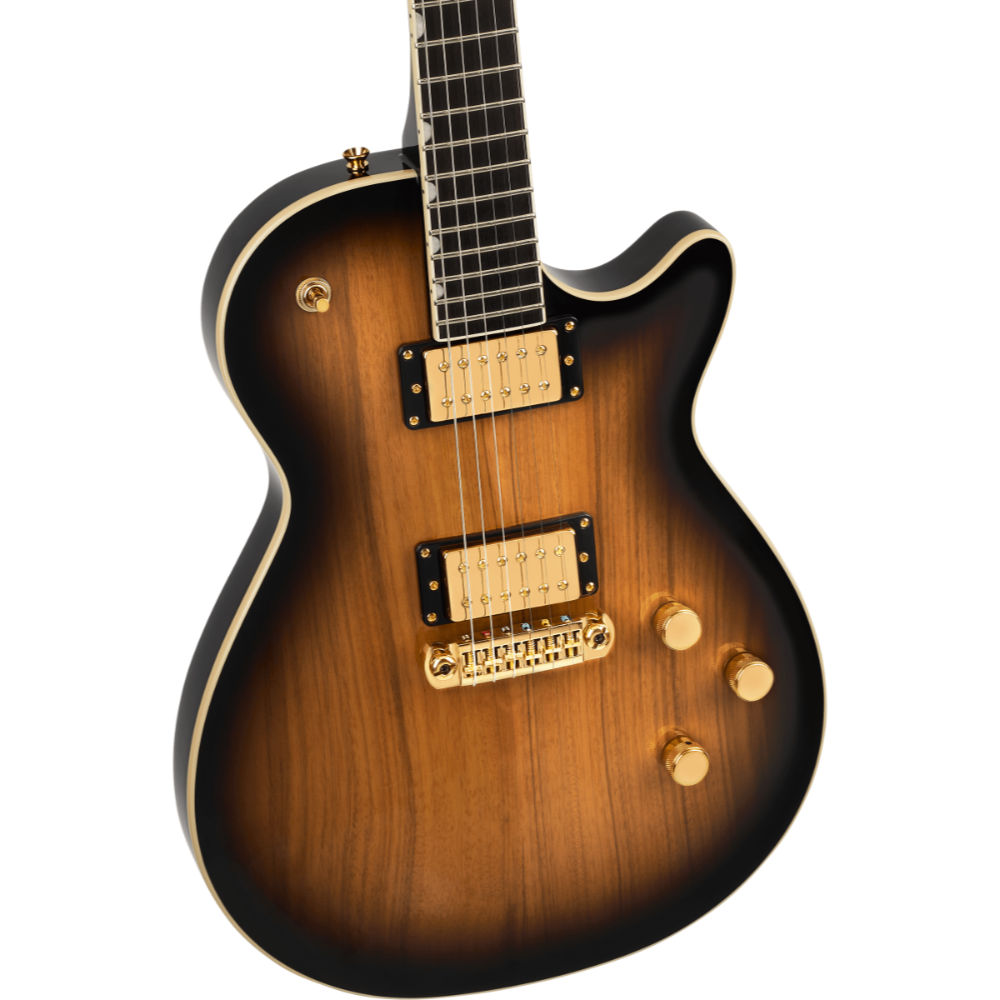 GRETSCH グレッチ Limited Edition Electromatic Black Limba Jet Sunburst エレキギター ボディ画像