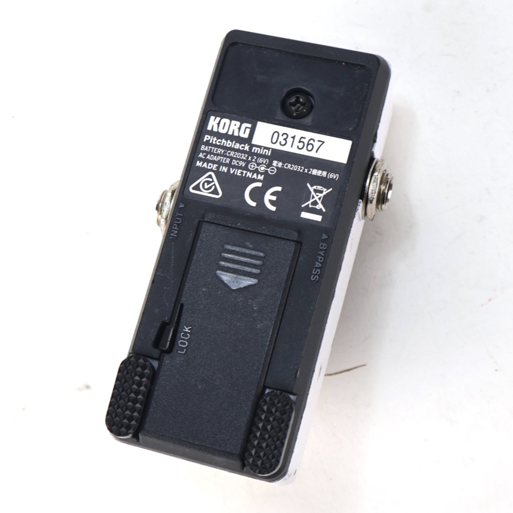 【中古】チューナー ピッチブラックミニ コルグ KORG PB-MINI-WH pitchblack mini white クロマチックチューナー ボトム画像