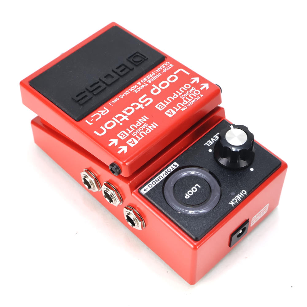 【中古】 ループステーション エフェクター BOSS RC-1 Loop Station ボス ギターエフェクター リア斜めアングル画像
