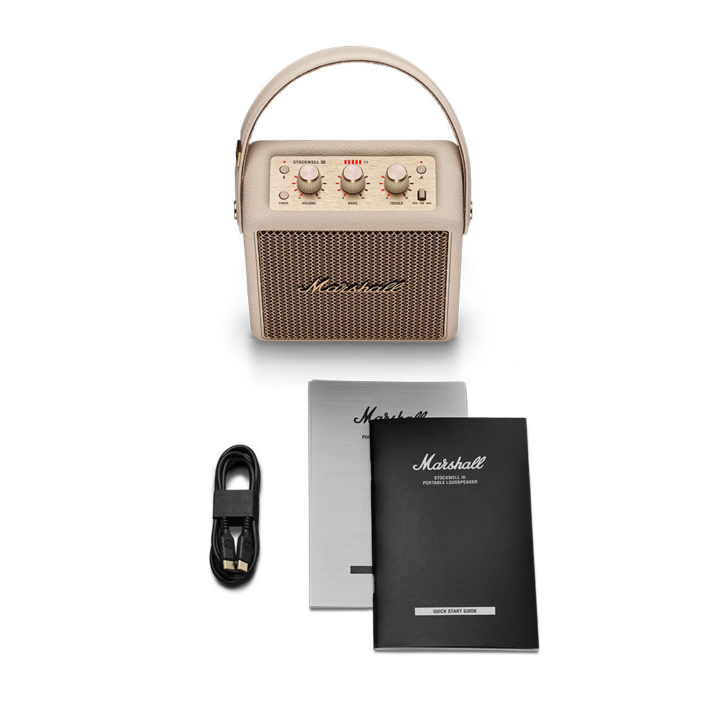 Marshall マーシャル Stockwell III Cream Bluetooth ワイヤレススピーカー 製品内容