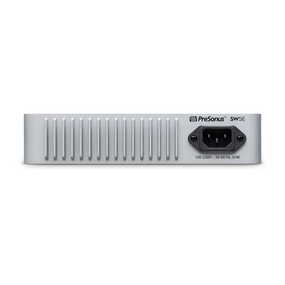 PreSonus プレソナス W5E AVB Network Switches and Bridges AVBスイッチ 背面