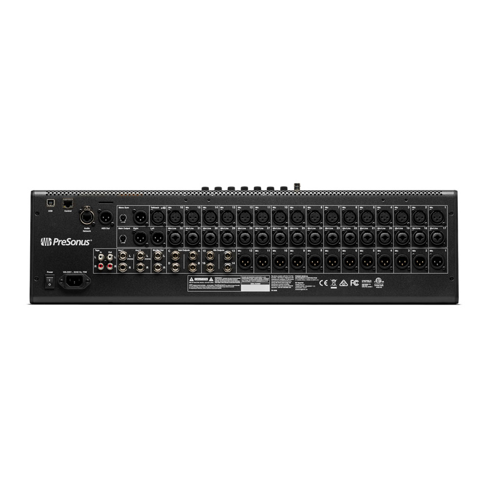 PreSonus プレソナス StudioLive SE 24 Digital Console Mixer デジタルミキサー 背面