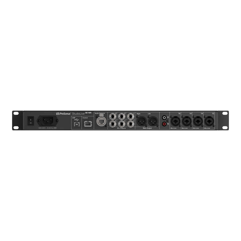 PreSonus プレソナス StudioLive SE 16R Digital Rack Mixer デジタルミキサー 背面