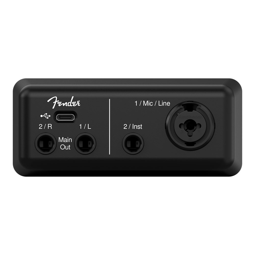 Fender フェンダー AudioBox GO USB-Cオーディオインターフェイス 背面