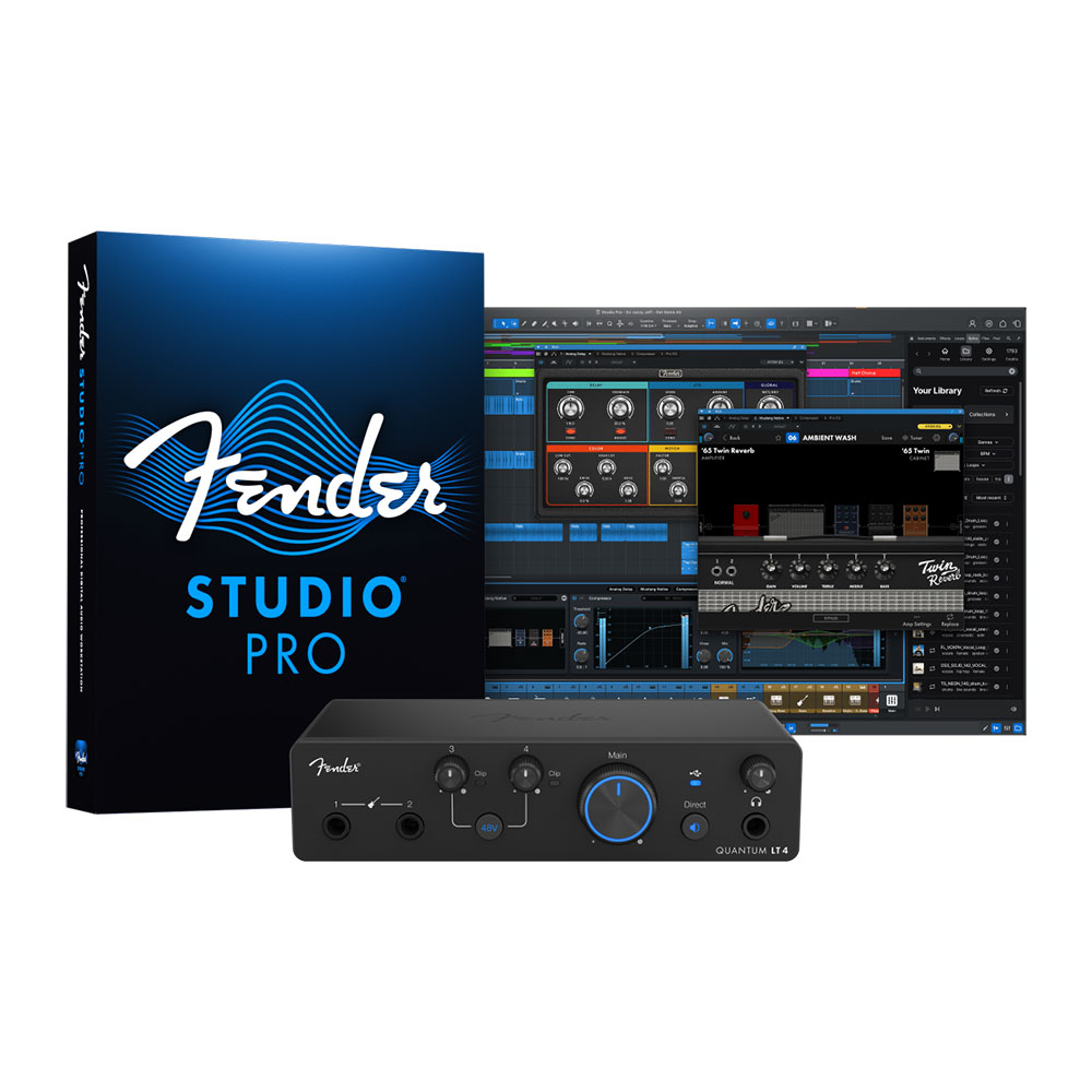 Fender フェンダー Quantum LT 4 USB-C Audio Interface USB-Cオーディオインターフェイス