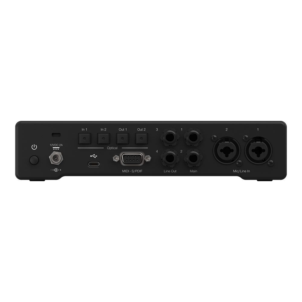 Fender フェンダー Quantum HD 2 USB-C Audio Interface USB-Cオーディオインターフェイス 背面