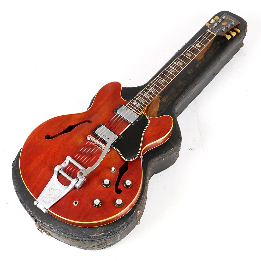 【中古】Gibson ギブソン ES-335 Cherry 1966年製 Bigsby増設 セミアコ エレキギター