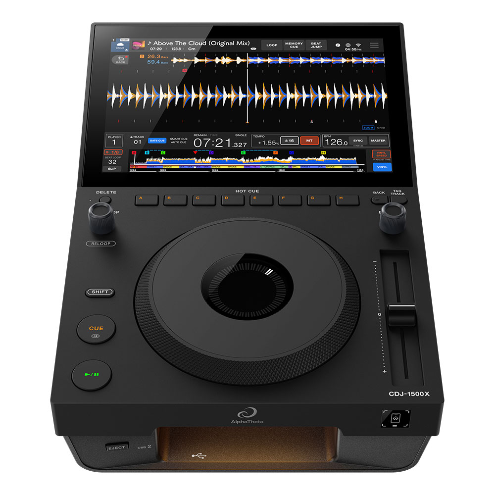 AlphaTheta CDJ-1500X DJ用マルチプレーヤー 前面