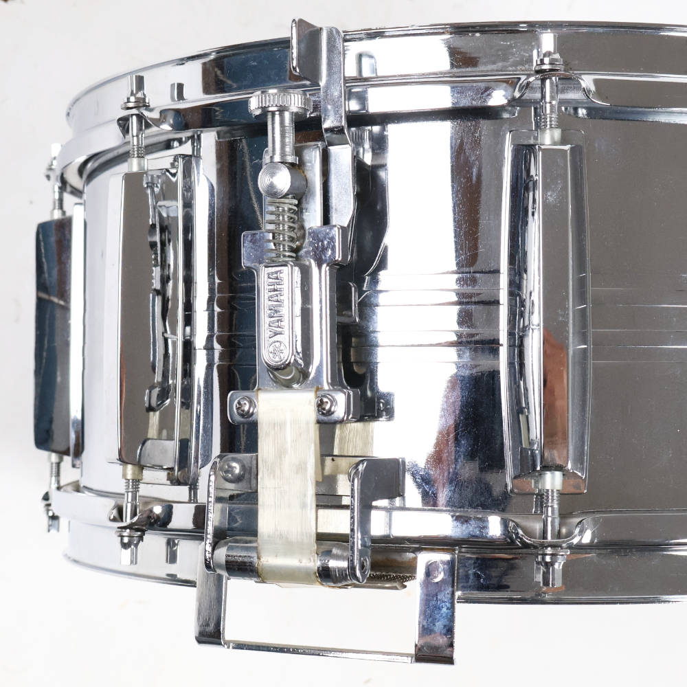 【中古】 スネアドラム ヤマハ YAMAHA SD765M Seamless Steel Shell 14x6.5 Made in Japan ストレイナー 