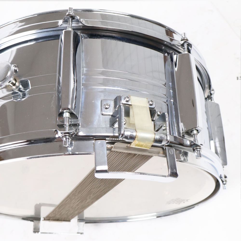 【中古】 スネアドラム ヤマハ YAMAHA SD765M Seamless Steel Shell 14x6.5 Made in Japan ストレイナー 2