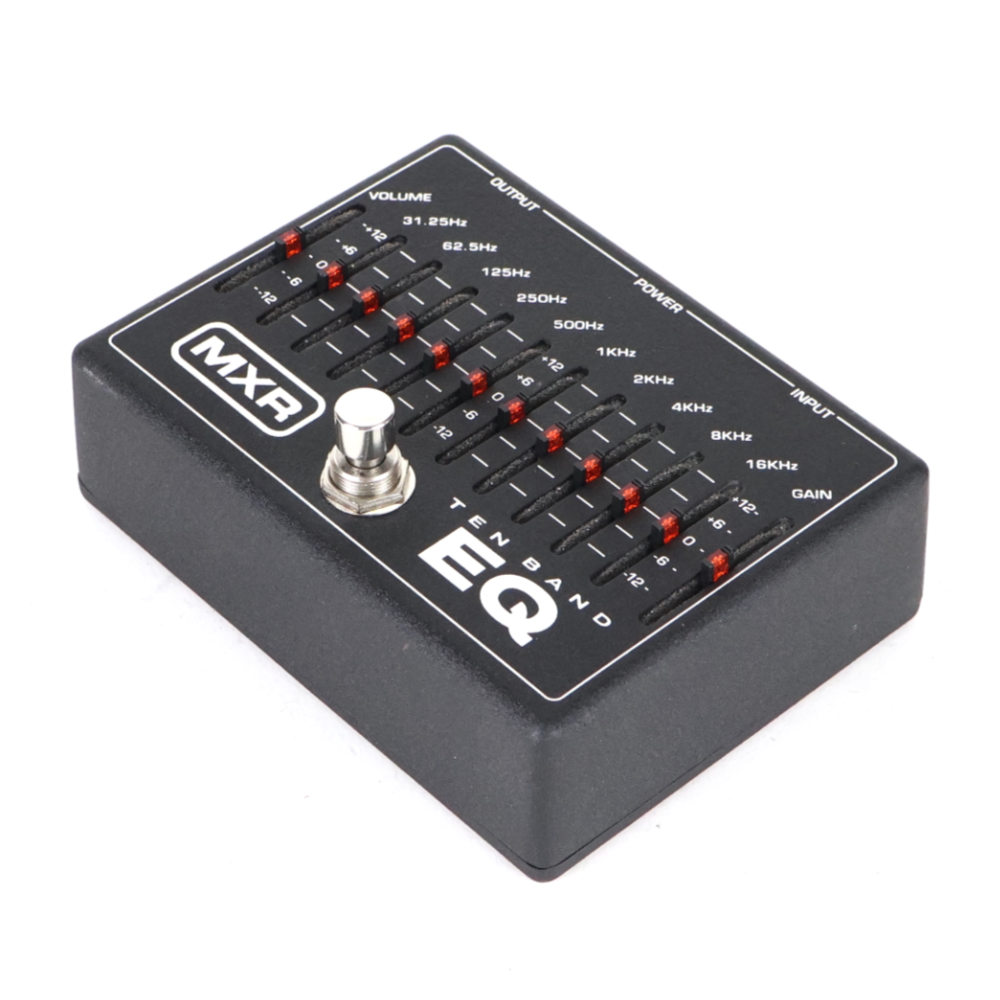 【中古】 MXR グラフィックイコライザー エフェクター M108 10 Band Graphic EQ ギターエフェクター M-108 斜めアングル画像