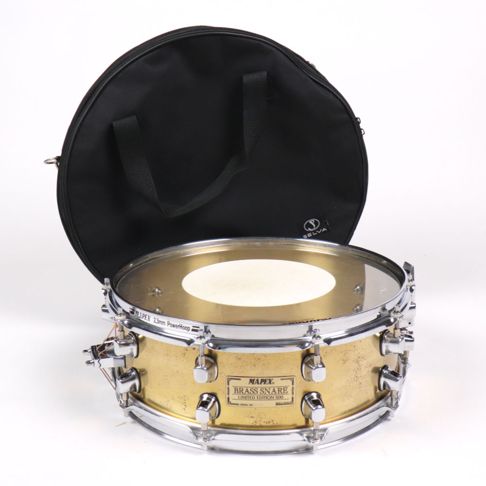【中古】 スネアドラム メイペックス MAPEX BRASS SNARE LIMITED EDITION 500 14x5.5 スネアドラム