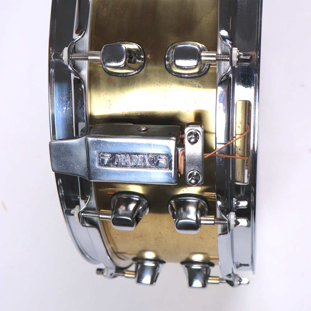 【中古】 スネアドラム メイペックス MAPEX BRASS SNARE LIMITED EDITION 500 14x5.5 スネアドラム ストレイナー 