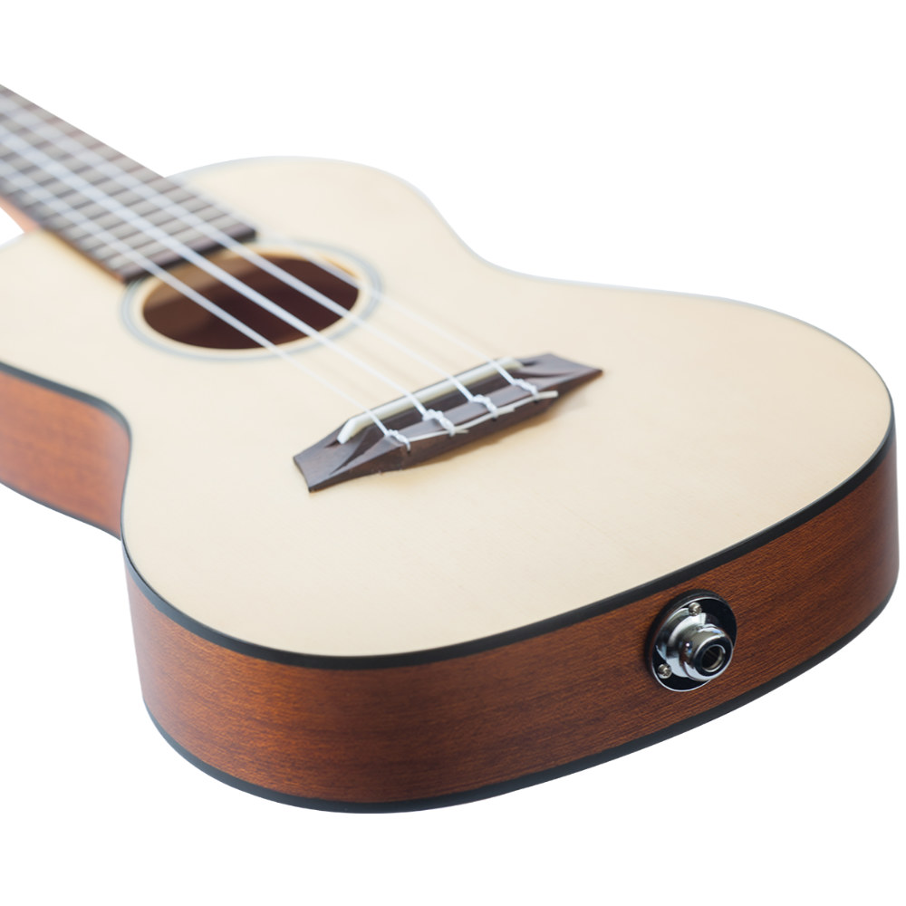 Ohana ukuleles オハナウクレレ CKS-22E エレクトリックコンサートウクレレ ジャック画像