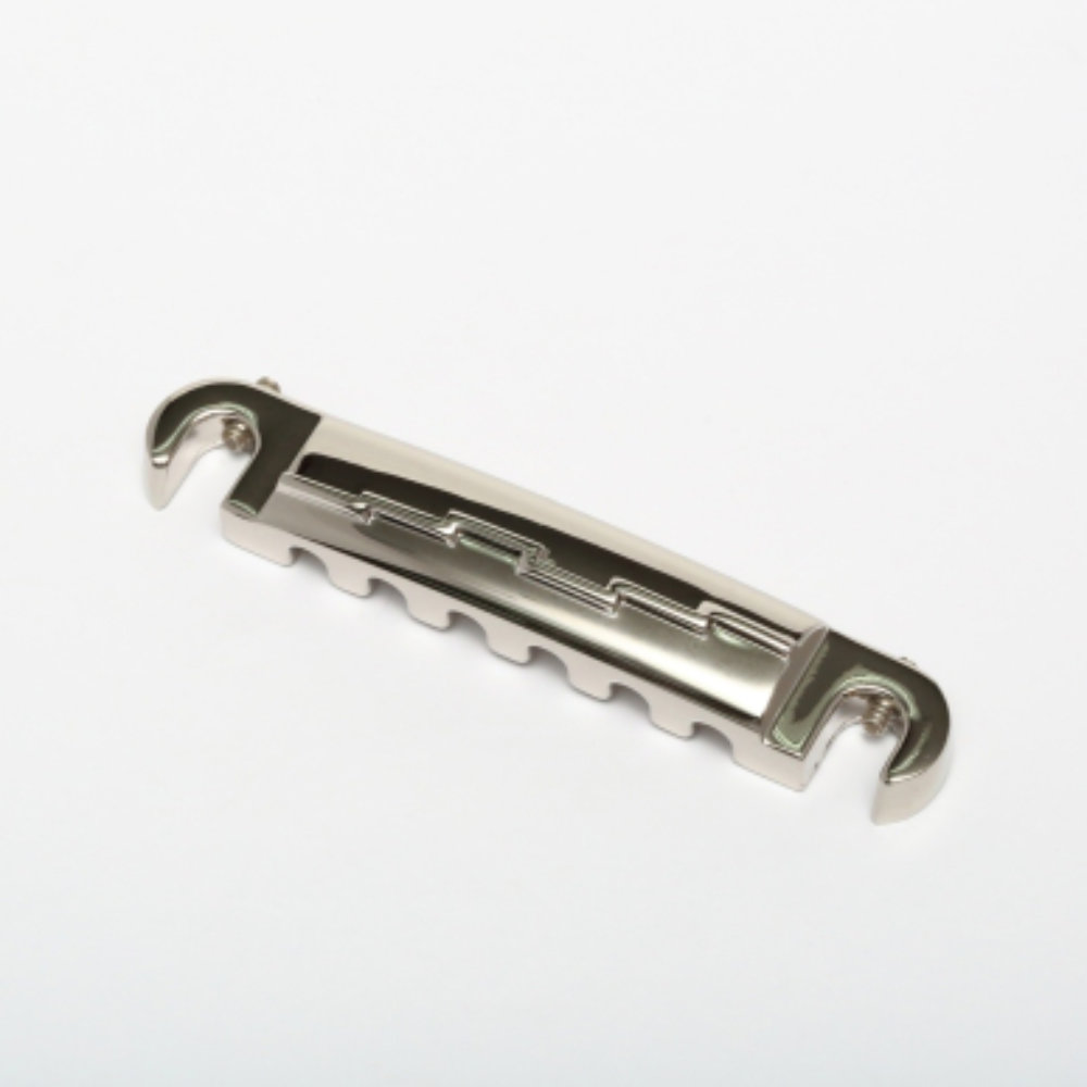Advanced Music Products Cpmpensated Lightning Stop Bar / Nickel テイルピース・ブリッジ