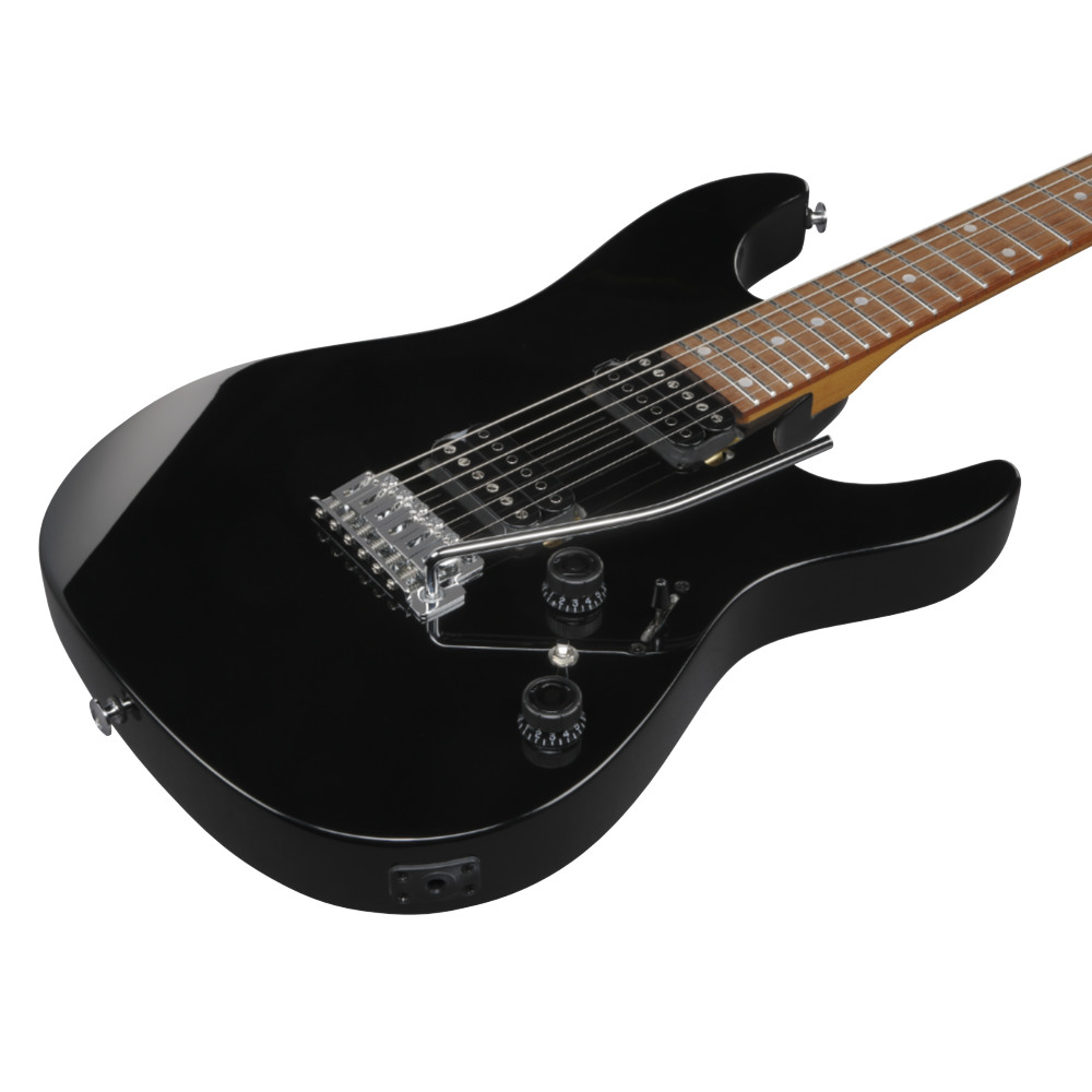 IBANEZ アイバニーズ AZ24S2-BK AZ Standard HH Black エレキギター ボディ斜めアングル画像