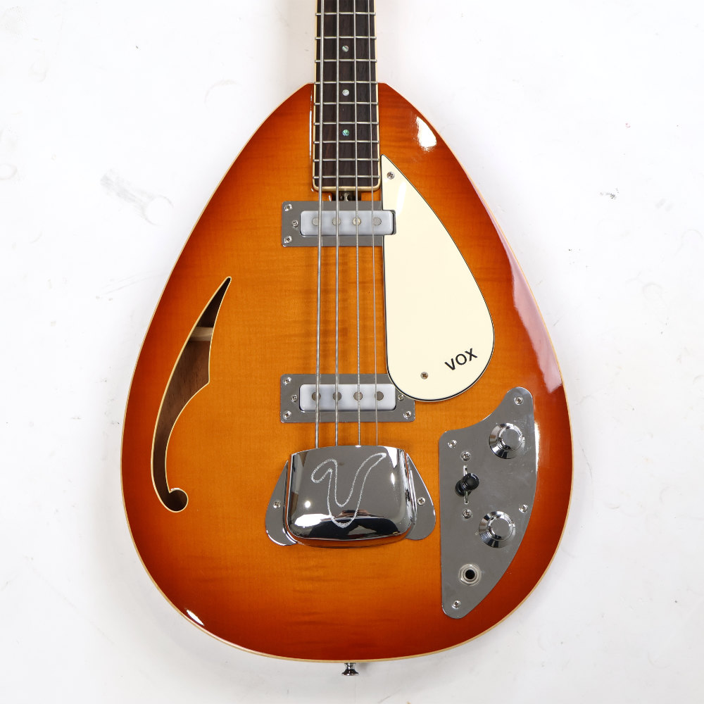 【中古】 エレキベース VOX VBW-2500 Violin Amber ティアドロップ型ベース 詳細画像