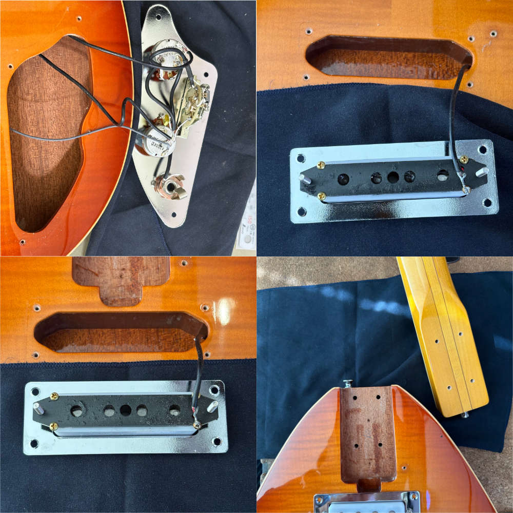 【中古】 エレキベース VOX VBW-2500 Violin Amber ティアドロップ型ベース 詳細画像