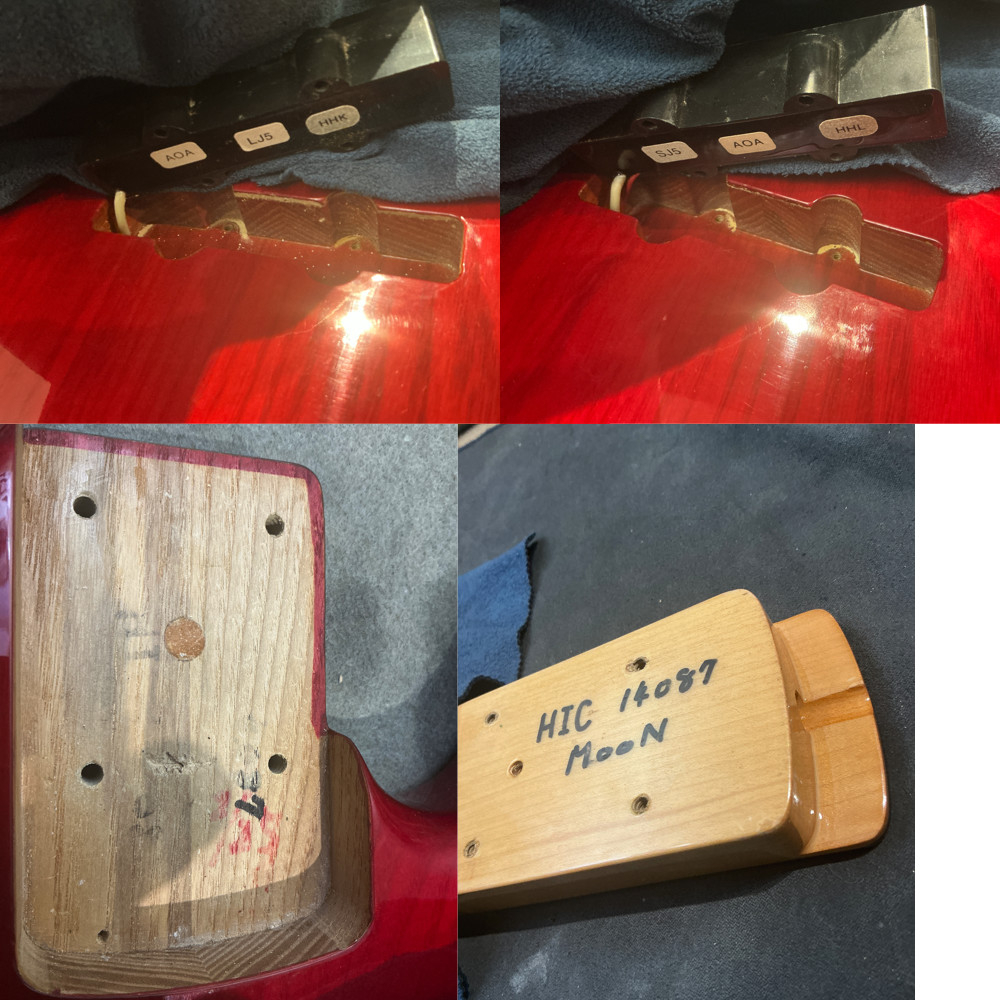 【中古】 Moon ムーン J-J175 (JJ-175) EMG Fretless フレットレス エレキベース ピックアップ