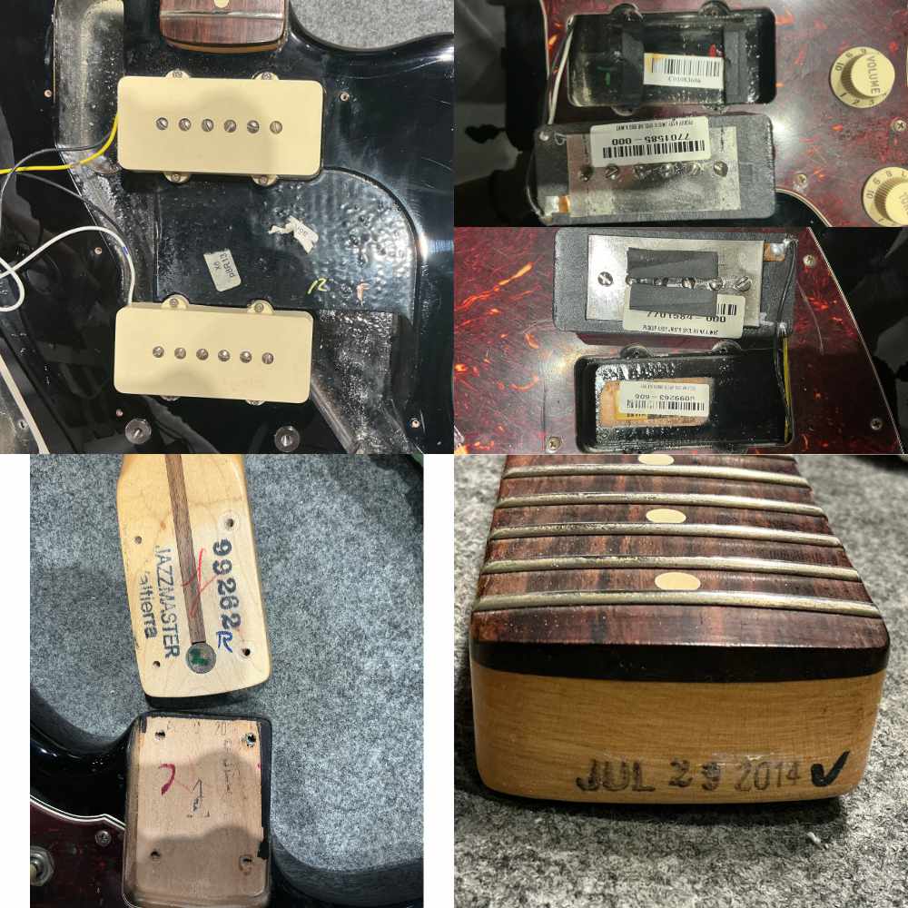 【中古】 エレキギター Fender American Special Jazzmaster Rosewood Fingerboard Black 2014年製 フェンダー ジャズマスター 内部 