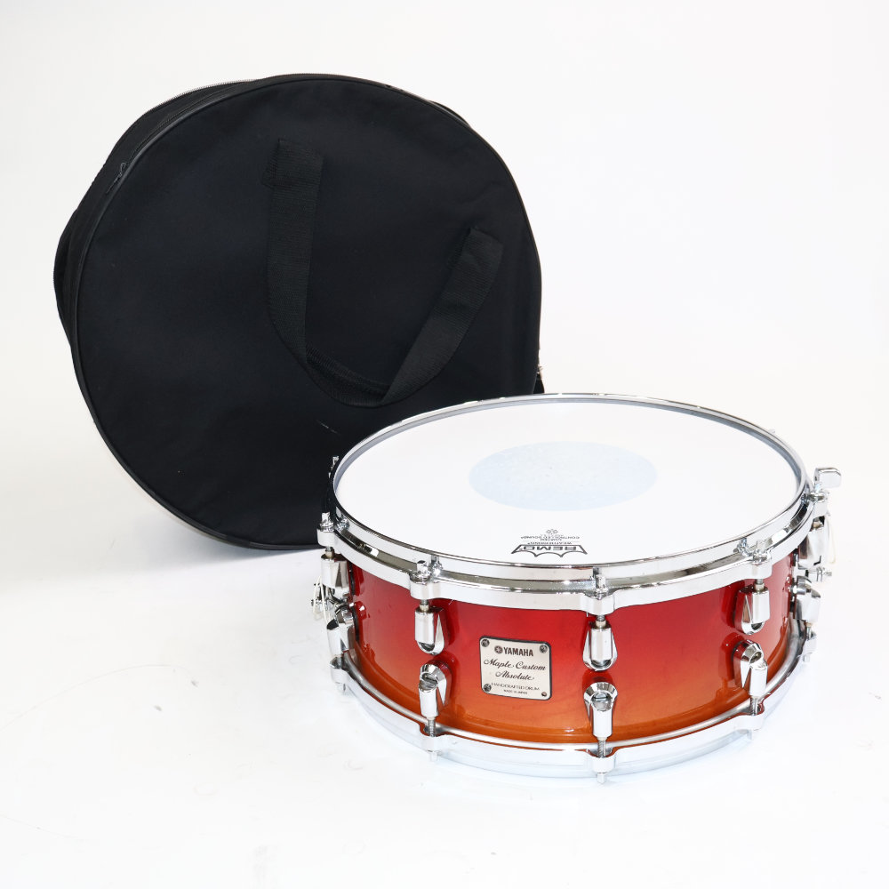 【中古】 スネアドラム ヤマハ YAMAHA ASD0545 Maple Custom Absolute 14x5.5 Made in japan