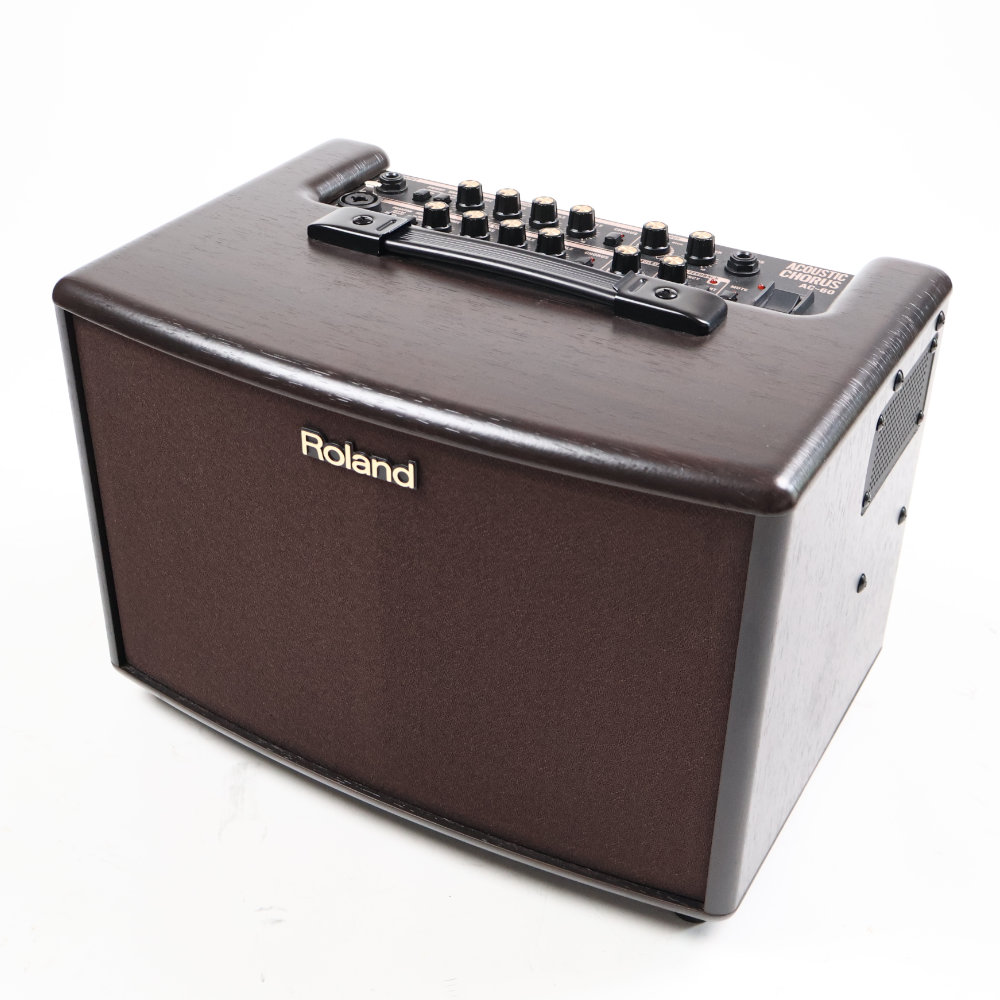 【中古】 アコギアンプ ローランド ROLAND AC-60-RW アコースティックギター用アンプ アコギアンプ ローズウッド調 全体