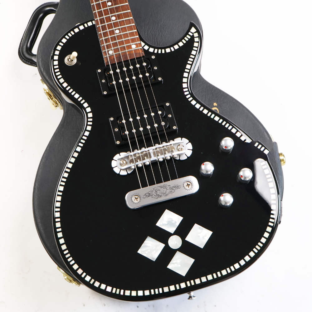 【中古】 エレキギター ZEMAITIS Antanus A24SU BLACK PEARL DIAMOND ゼマイティス Antanus Superior Series ゼマティス ホワイトパールハート ボディ画像 