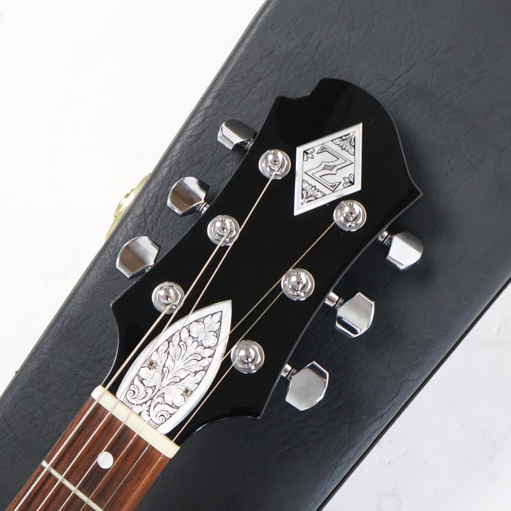 【中古】 エレキギター ZEMAITIS Antanus A24SU BLACK PEARL DIAMOND ゼマイティス Antanus Superior Series ゼマティス ホワイトパールハート ヘッド画像