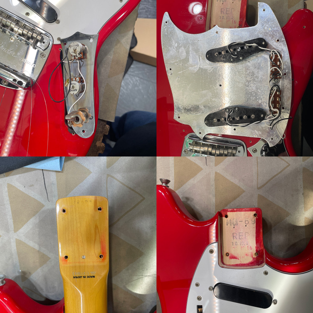 【中古】 エレキギター Fender Japan MG69/MH RED 2010年製 フェンダージャパン ムスタング ピックアップ、ネック