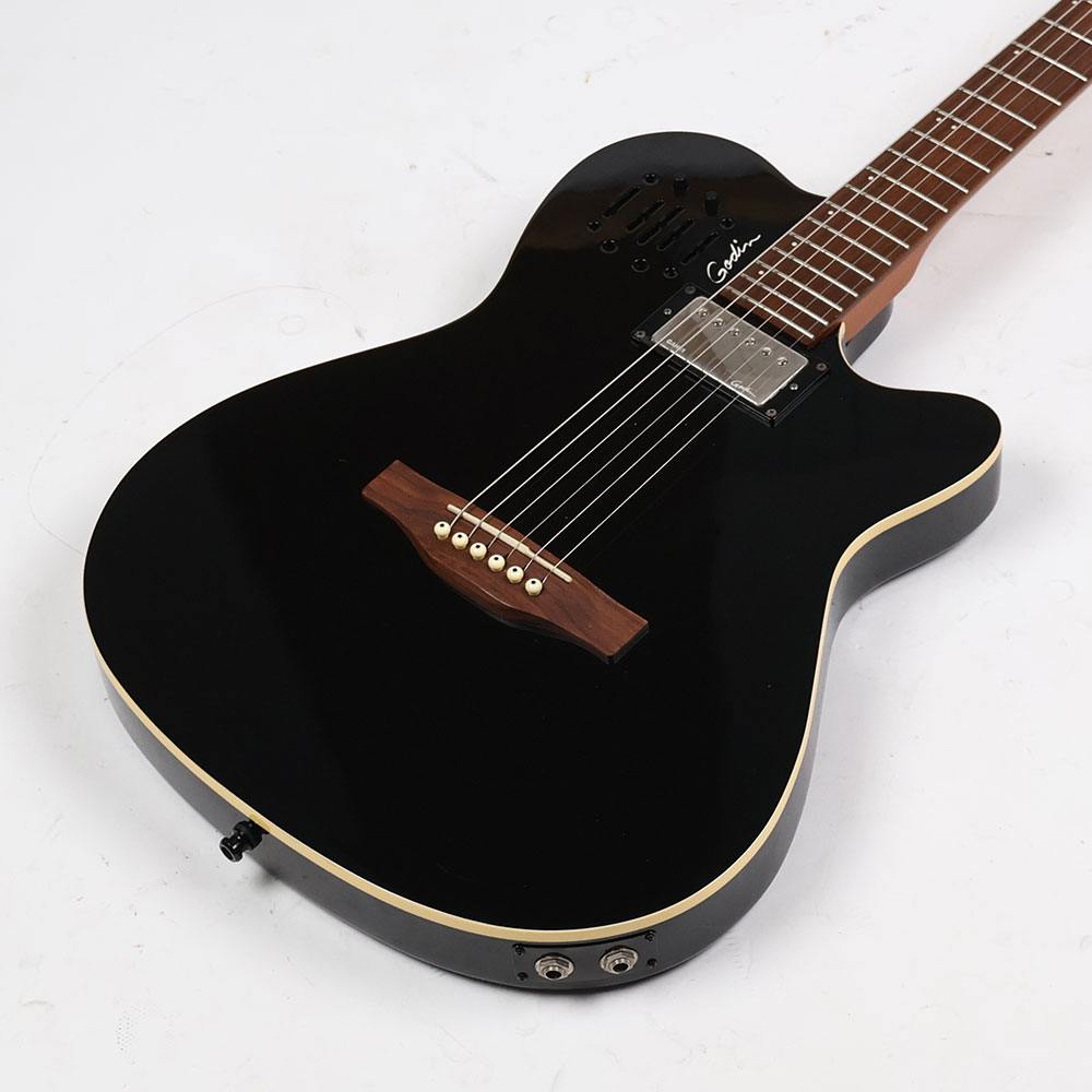 【中古】 Godin A6 Ultra Black 2013年製 ハムバッカー+ピエゾピックアップ搭載 ゴダン ボディ