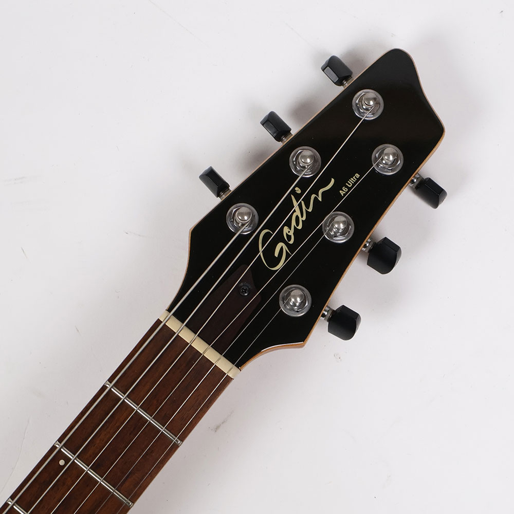 【中古】 Godin A6 Ultra Black 2013年製 ハムバッカー+ピエゾピックアップ搭載 ゴダン ヘッド