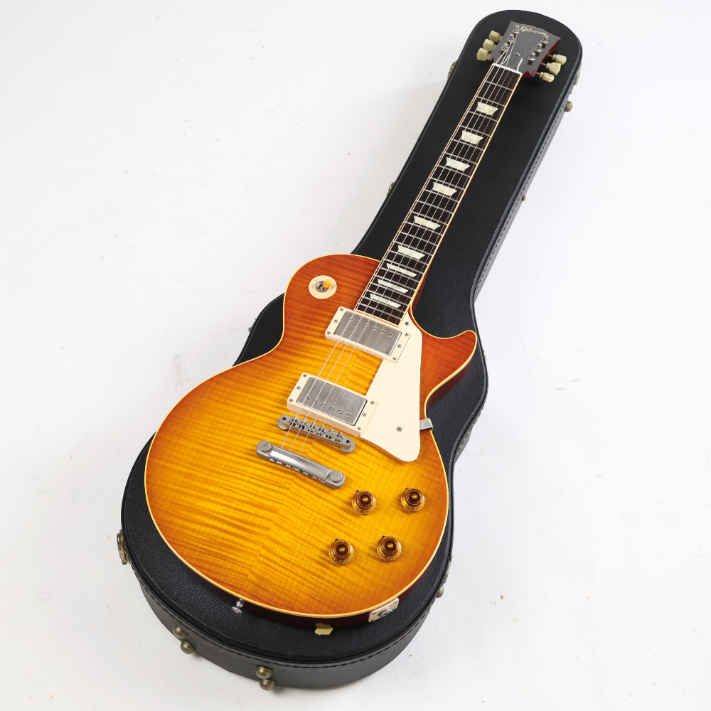 【中古】 エレキギター Gibson Custom Shop Historic Collection 1959 Les Paul Reissue R9 Sunburst 2000年製 3.90kg 圧巻のフレイムトップ 美品 Good Wood Era ギブソン レスポール