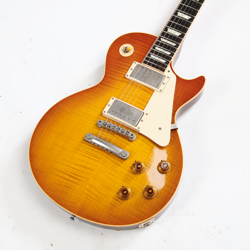 【中古】 エレキギター Gibson Custom Shop Historic Collection 1959 Les Paul Reissue R9 Sunburst 2000年製 3.90kg 圧巻のフレイムトップ 美品 Good Wood Era ギブソン レスポール ボディトップ