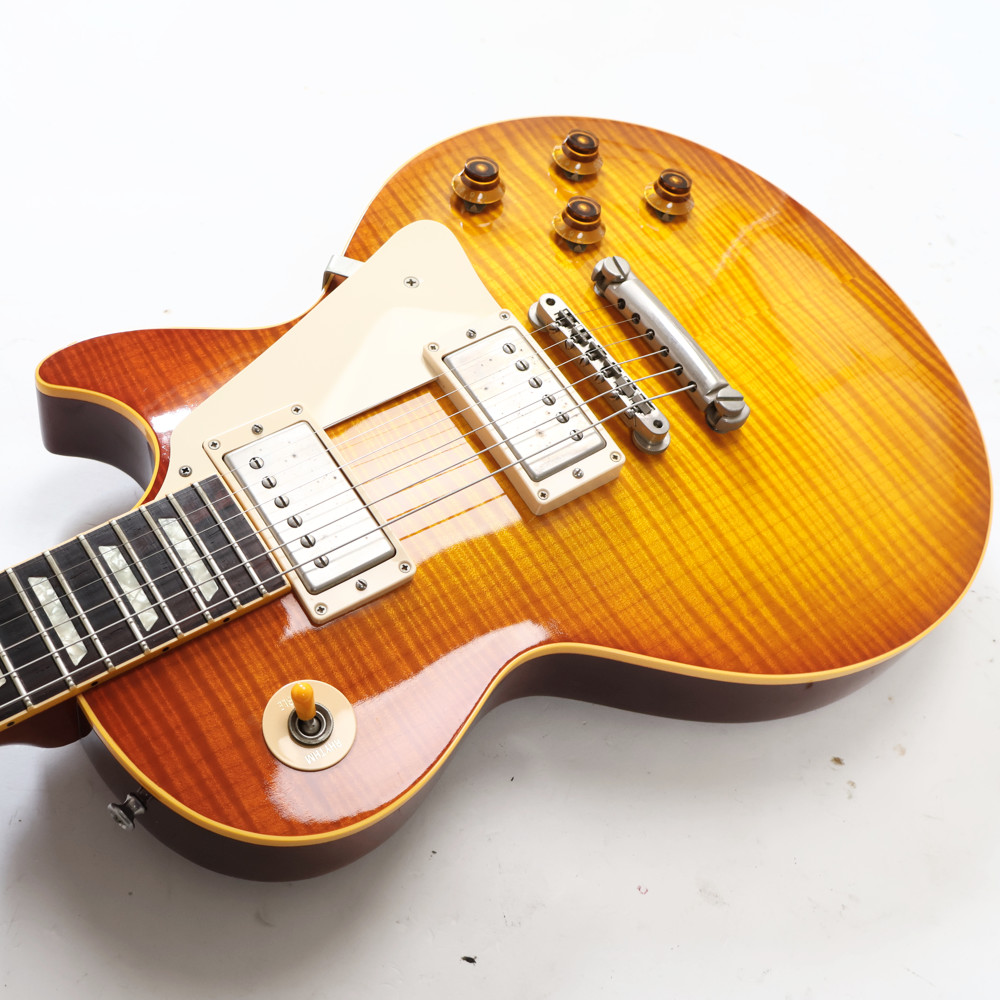 【中古】 エレキギター Gibson Custom Shop Historic Collection 1959 Les Paul Reissue R9 Sunburst 2000年製 3.90kg 圧巻のフレイムトップ 美品 Good Wood Era ギブソン レスポール ボディトップ