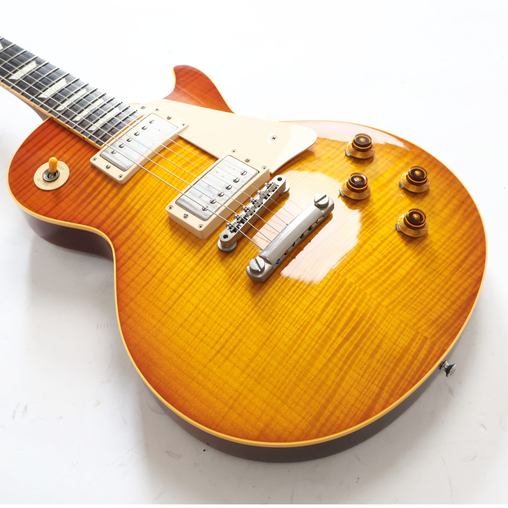 【中古】 エレキギター Gibson Custom Shop Historic Collection 1959 Les Paul Reissue R9 Sunburst 2000年製 3.90kg 圧巻のフレイムトップ 美品 Good Wood Era ギブソン レスポール ボディトップ