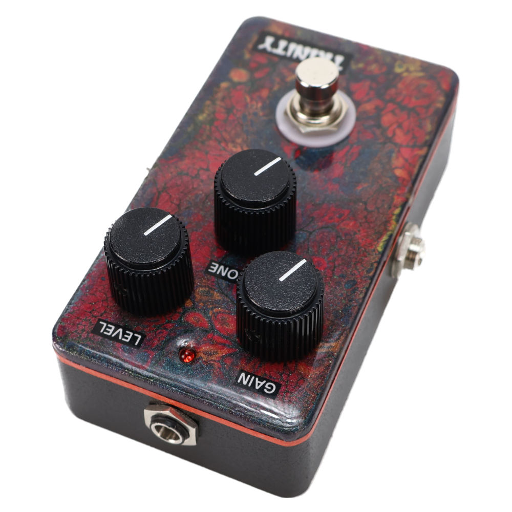 TRINITY トリニティ FLUID DISTORTION ディストーション ギターエフェクター 本体画像 斜め 