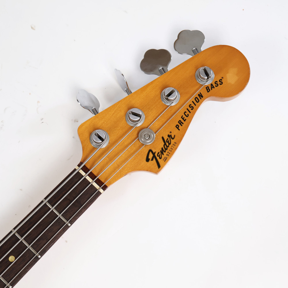 【中古】 Fender USA フェンダー PRECISION BASS OLYMPIC WHITE 1970年代後期 プレシジョンベース エレキベース ヘッド