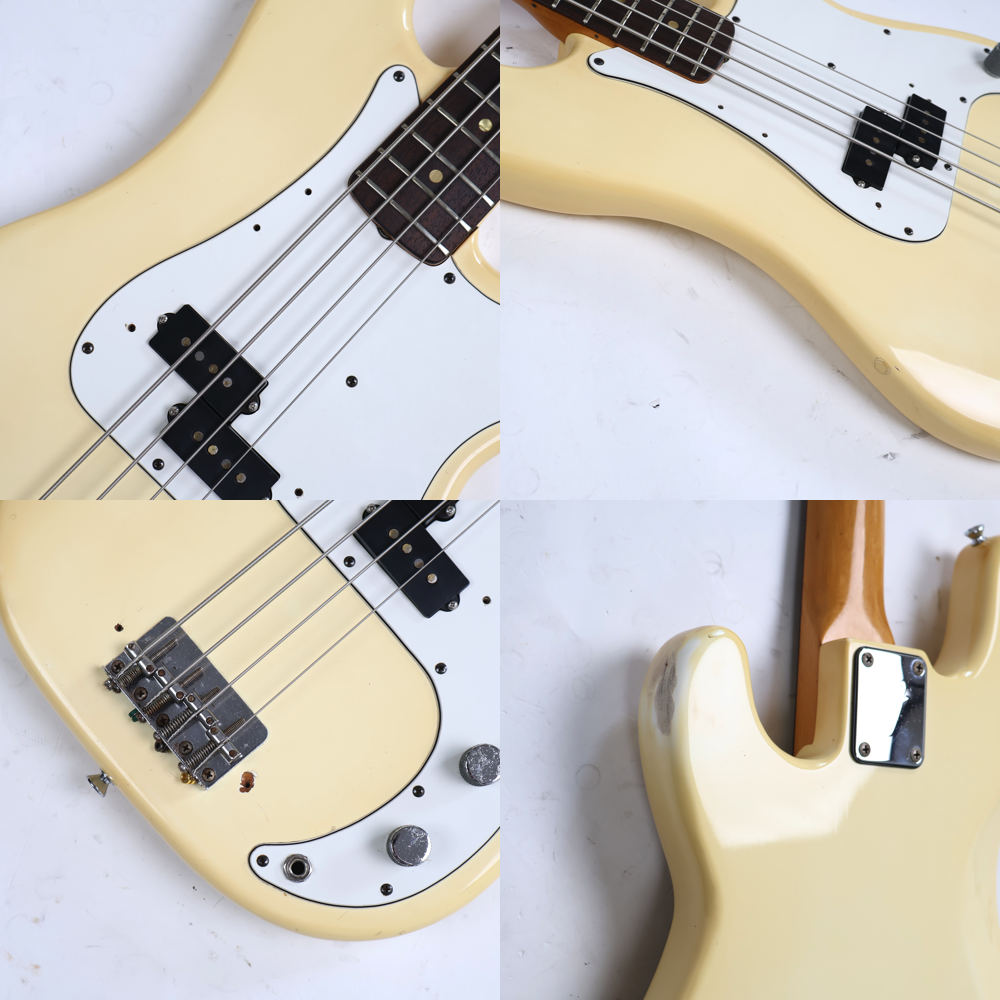 【中古】 Fender USA フェンダー PRECISION BASS OLYMPIC WHITE 1970年代後期 プレシジョンベース エレキベース 傷
