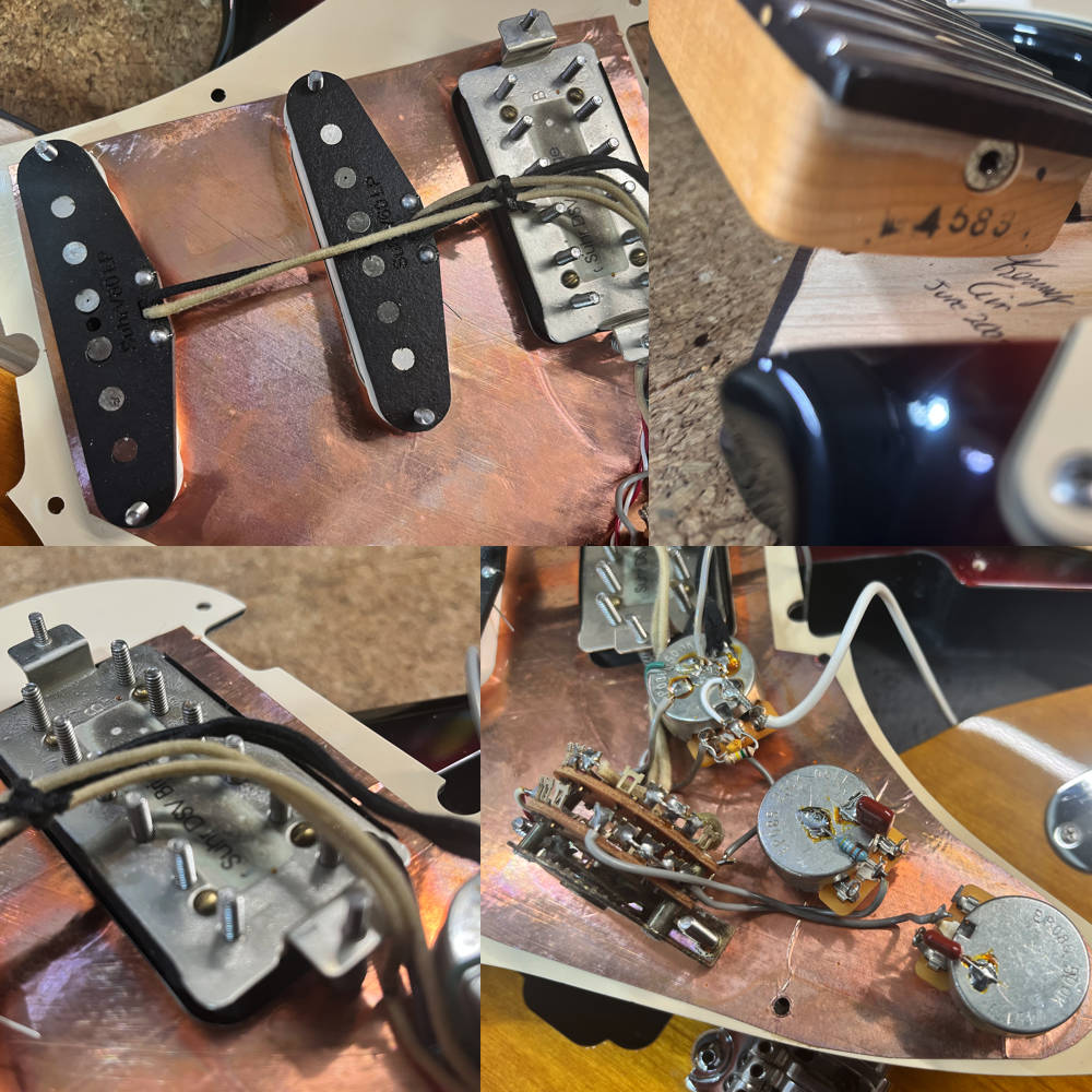 【中古】 エレキギター Suhr Guitars Classic Rosewood FingerBoard 3Tone Burst SSH 2005年製 Kenny Ginサイン有り 美品3.48kg サー クラシック ピックアップ