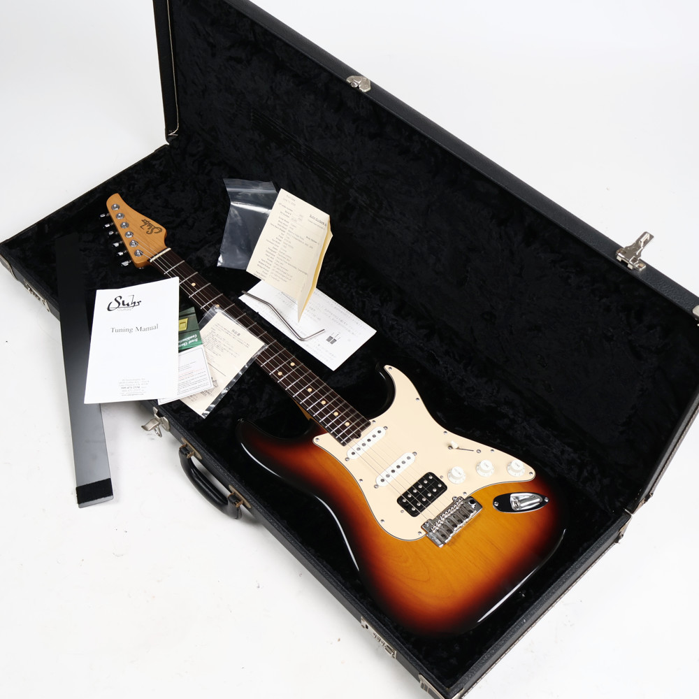 【中古】 エレキギター Suhr Guitars Classic Rosewood FingerBoard 3Tone Burst SSH 2005年製 Kenny Ginサイン有り 美品3.48kg サー クラシック ケース