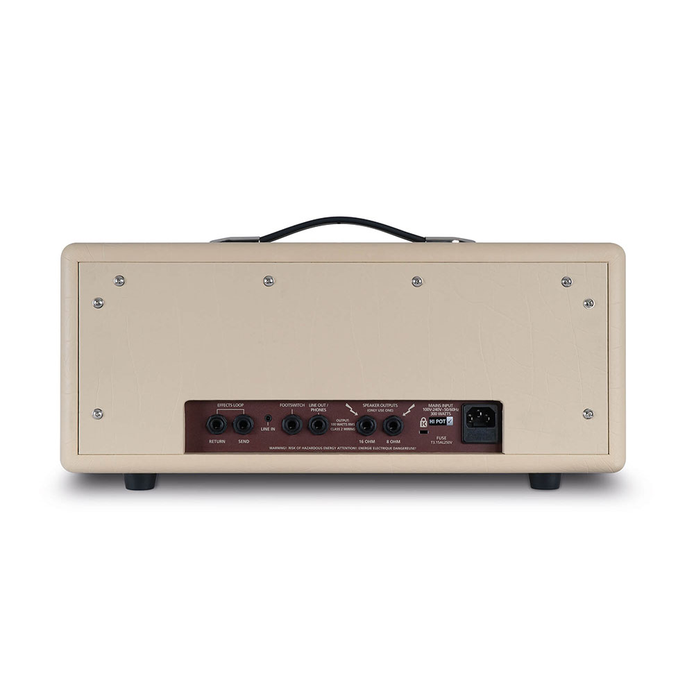 ブラックスター ギターアンプヘッド BLACKSTAR 100RH HEAD  CREAM ギターアンプ 100W リバーブ内蔵 背面