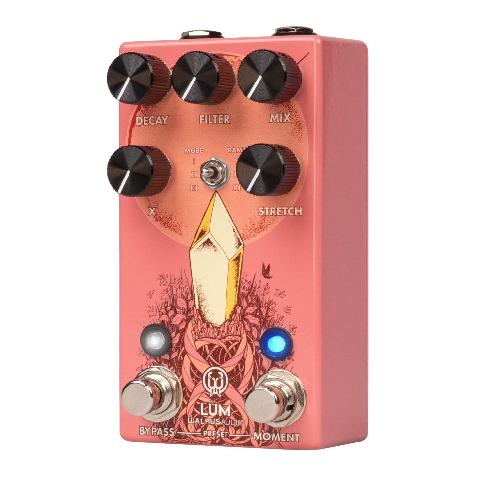 WALRUS AUDIO ウォルラスオーディオ WAL-LUM ＃GU Lum Texture Engine リバーブ ギターエフェクター 右斜めアングル画像