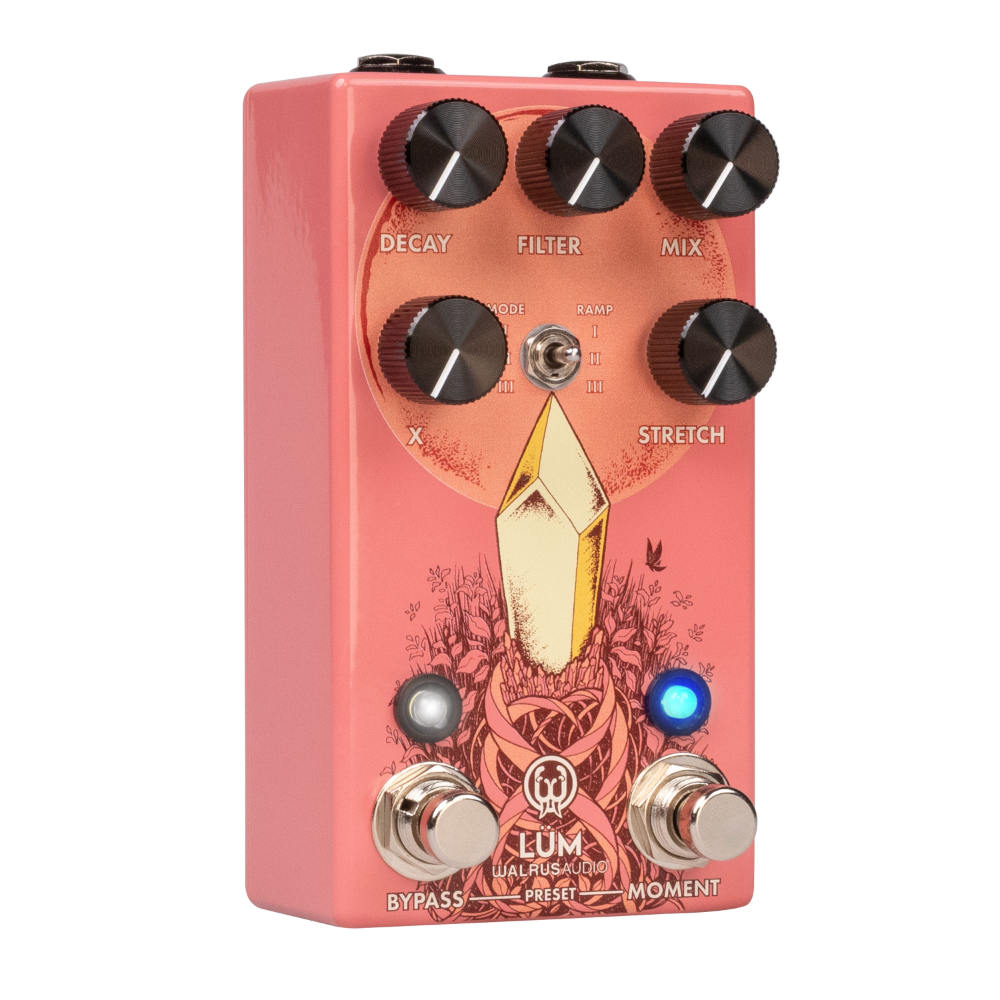 WALRUS AUDIO ウォルラスオーディオ WAL-LUM ＃GU Lum Texture Engine リバーブ ギターエフェクター 左斜めアングル画像