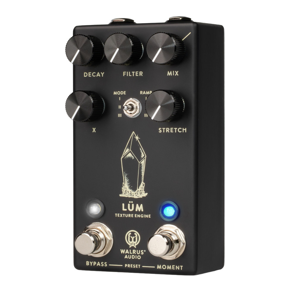 WALRUS AUDIO ウォルラスオーディオ WAL-LUM ＃BK Lum Texture Engine リバーブ ギターエフェクター 右斜めアングル画像