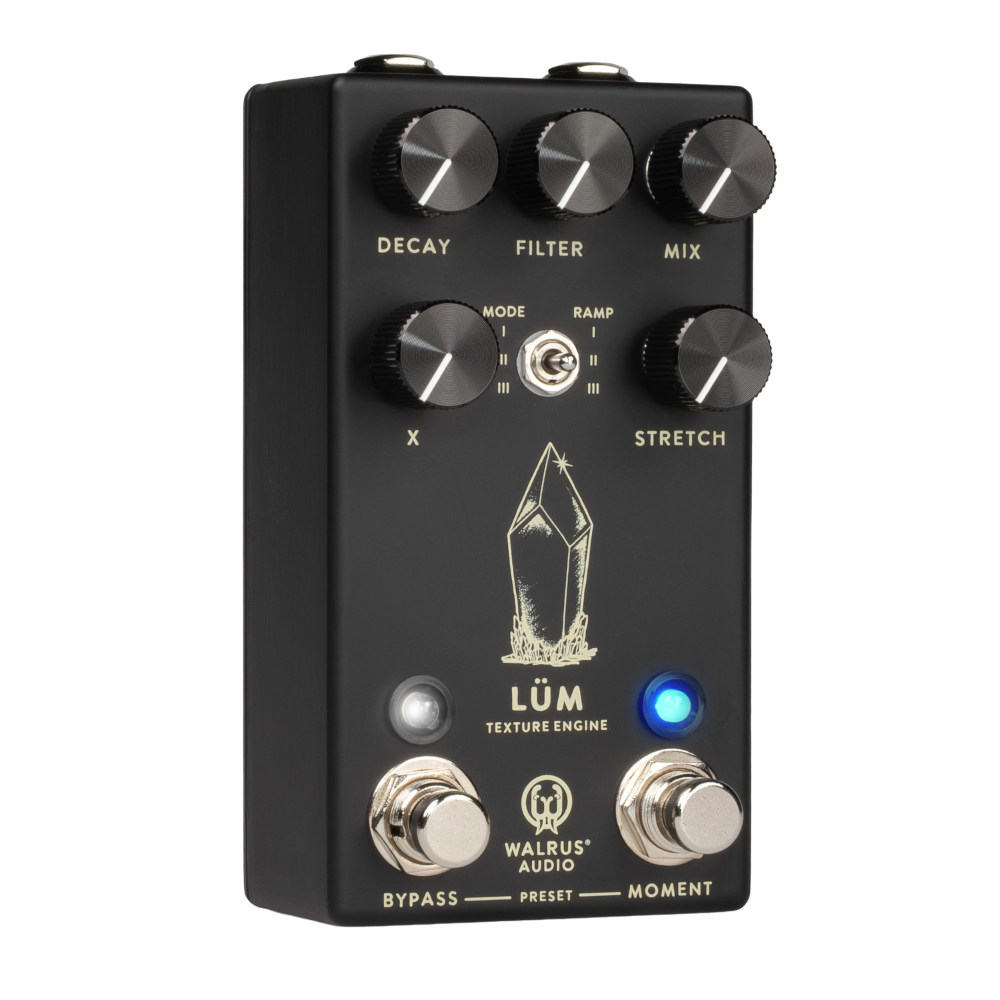 WALRUS AUDIO ウォルラスオーディオ WAL-LUM ＃BK Lum Texture Engine リバーブ ギターエフェクター 左斜めアングル画像