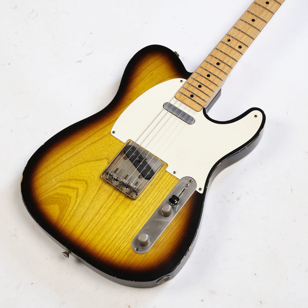 【中古】 エレキギター RS Guitarworks Old Friend Slab WhiteGuard 2 Tone Burst Aged Played but Loved 2010年製 RSギターワークス TLスタイル エイジド加工 Lindy Fralinピックアップ搭載 ボディトップ