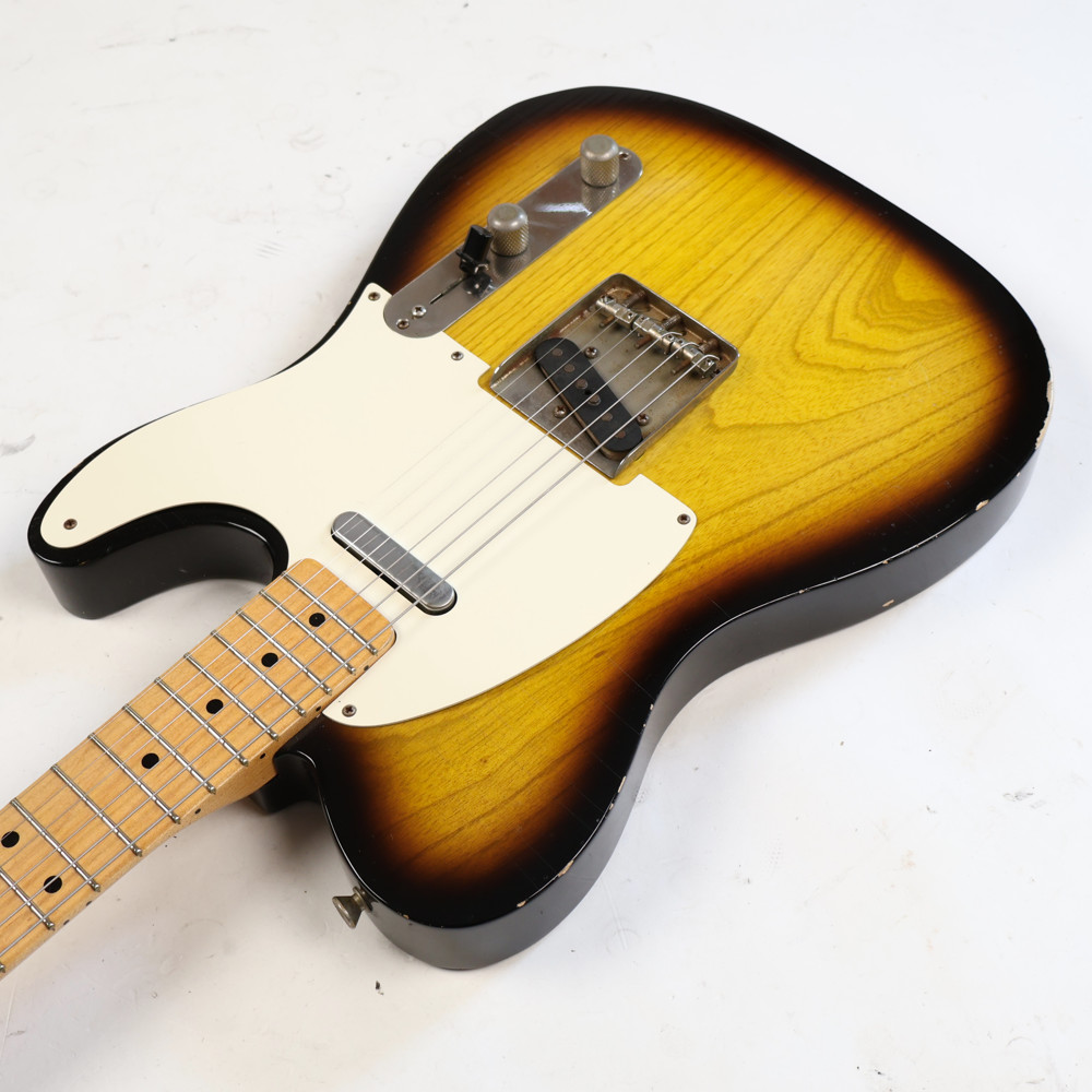 【中古】 エレキギター RS Guitarworks Old Friend Slab WhiteGuard 2 Tone Burst Aged Played but Loved 2010年製 RSギターワークス TLスタイル エイジド加工 Lindy Fralinピックアップ搭載 ボディトップ